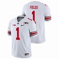 Men's Ohio State Buckeyes #1 Justin Fields 2019 Red 150th Season ...