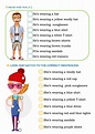 Boy and girl wearing clothes worksheet | Live Worksheets