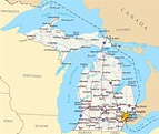 Printable Map Of Michigan Cities