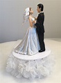Wedding Cake Topper Bride and Groom Figurines First Dance | Etsy ...
