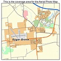Aerial Photography Map of Sugar Grove, IL Illinois