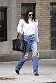 Katie Holmes in Ripped Jeans - Out in NYC 10/26/2019 • CelebMafia