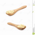 Spoon of Minced Garlic Isolated Stock Photo - Image of plant, healthy ...