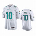 Youth Dolphins Tyreek Hill White Game Jersey
