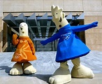 Phevos, right, and Athena, the official Athens 2004 Olympic Games ...