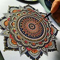 Insanely beautiful mandala work by @murderandrose | Mandala painting ...