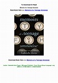 EPub Download Memoirs of a Teenage Amnesiac by Gabrielle Zevin.pdf ...