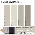 Benjamin Moore Revere Pewter Color Palette