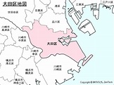 東京都：大田区地図 - 旅行のとも、ZenTech
