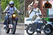 Tom Hardy doesn't quite live up to his Mad Max image on a bike with L ...