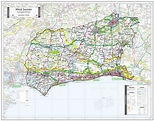 West Sussex County Map (2021) – Map Logic