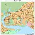 Oakdale New York Street Map 3654144