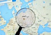 Polen på Google Maps – Redaktionell stockfoto © dennizn #114938352
