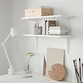 BURHULT/SIBBHULT - 上牆式層架組, 白色/白色, 59x20 公分 | IKEA 線上購物
