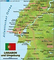 Map of Lisbon, region (Region in Portugal) | Welt-Atlas.de