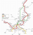 Lille - carte du métro | Carte détaillée du métropolitain de Lille ...