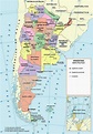 Mapa político y administrativo de Argentina | Argentina | América del ...