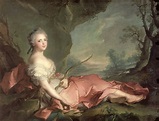 Retrato de Maria Adelaide de Francia, hija de Luis XV vestido como Diana, 1745