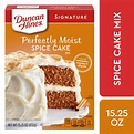 Duncan Hines Signature Perfectly Moist Spice Cake Mix, 15.25 OZ ...