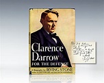 Clarence Darrow For The Defense Irving Stone First Edition Signed