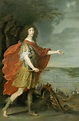 Louis II de Bourbon (1621-1686), prince de Condé, devant le champ de ...