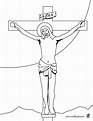 Dibujos de Cristo crucificado para descargar y pintar | Colorear imágenes