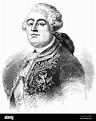 Louis XVI. Augusto de Francia, Rey de Francia y Navarra de la Casa de Borbón Fotografía de stock ...