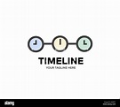 Timeline and schedule isolated logo design. Infographic vector design ...