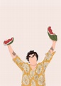 Harry Styles - Watermelon Sugar Digital Illustration | Ilustraciones ...