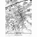 Stadtplan HERNE - Just a Map I Digitaldruck Stadtkarte citymap