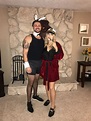 Funny Hugh Hefner and bunny couples Halloween costume | Cool couple ...