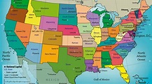 Mapa de Estados Unidos con sus estados y capitales - Tamaño completo ...