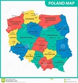 El Mapa Detallado De Polonia Con Las Regiones O Estados Y Ciudades ...