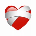 Corazón Vendado PNG para descargar gratis