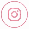 instagram neon icon pink transparent PNG - StickPNG