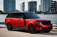 Red Matte Range Rover on Black Wheels by Exclusive Motoring — CARiD.com ...