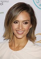 Jessica Alba wearing her hair in a bob with a sun-kissed ombre ...