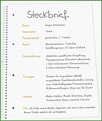 Vorlagen Für Einen Steckbrief - Kostenlose Vorlagen Zum Download!