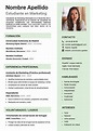 Ejemplo de Curriculum Vitae de Estudiante (Plantilla 2022) | CV Word