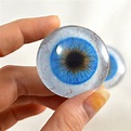 Blue Human Glass Eyes with Whites – Handmade Glass Eyes