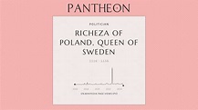 Richeza of Poland, Queen of Sweden Biography | Pantheon