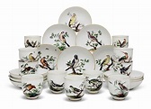 TWELVE FRANKENTHAL PORCELAIN COFFEE-CUPS AND ELEVEN SAUCERS, CIRCA 1760 ...