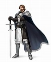 Male Human Fighter Knight Paladin - Pathfinder PFRPG DND D&D 3.5 5E 5th ...
