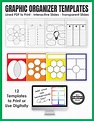 Graphic Organizer Templates - Print and Digital - Your Therapy Source