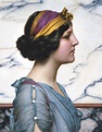 Art — John William Godward (1861-1922)HEAD OF A GIRL....