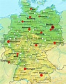 Germany physical map