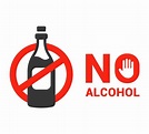 sin símbolo de alcohol prohibición de alcohol sin alcohol ley ...