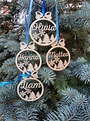 Christmas Name Decorations Personalised Choose Your Own Name - Etsy UK