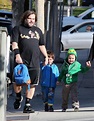 Jack Black ran errands with his sons, Samuel and Thomas, in February ...