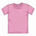 Ilustración de dibujos animados solo vector camiseta rosa | Vector Premium